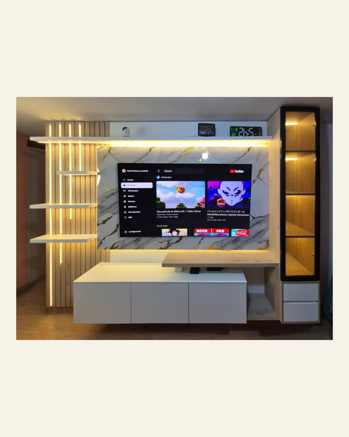 Centro de Entretenimiento TV 75"