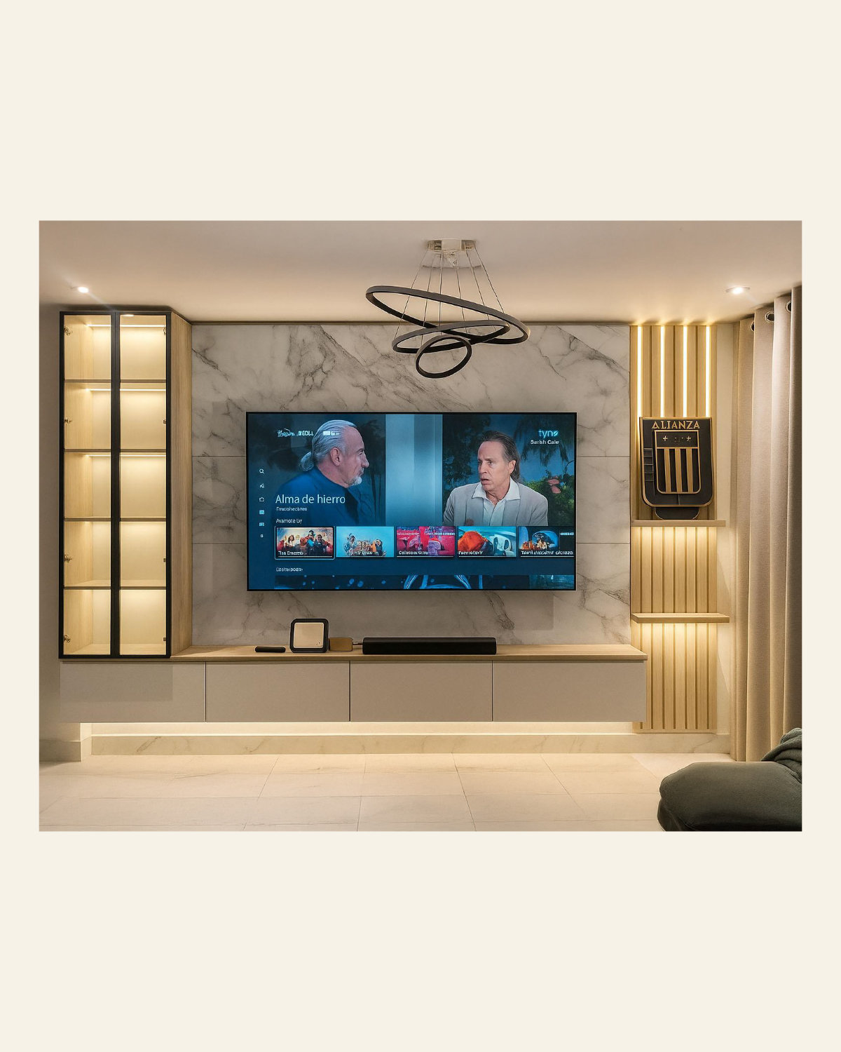 Centro de Entretenimiento TV 85"