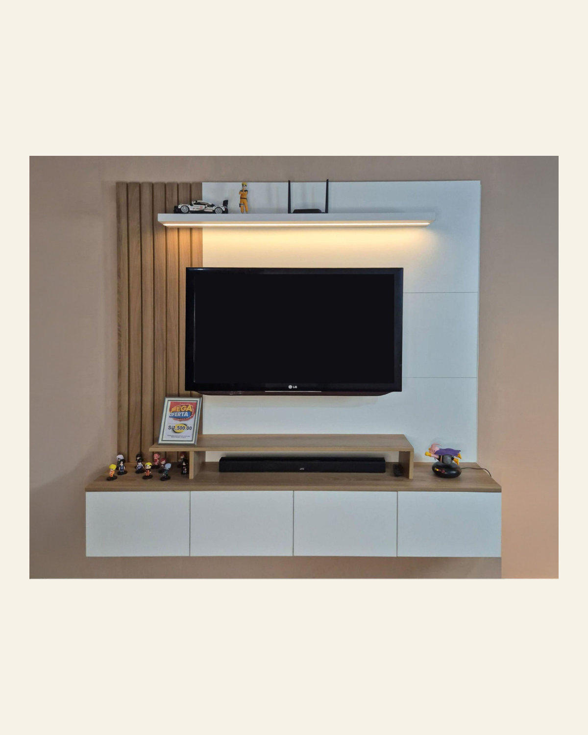 Centro de Entretenimiento TV 55"