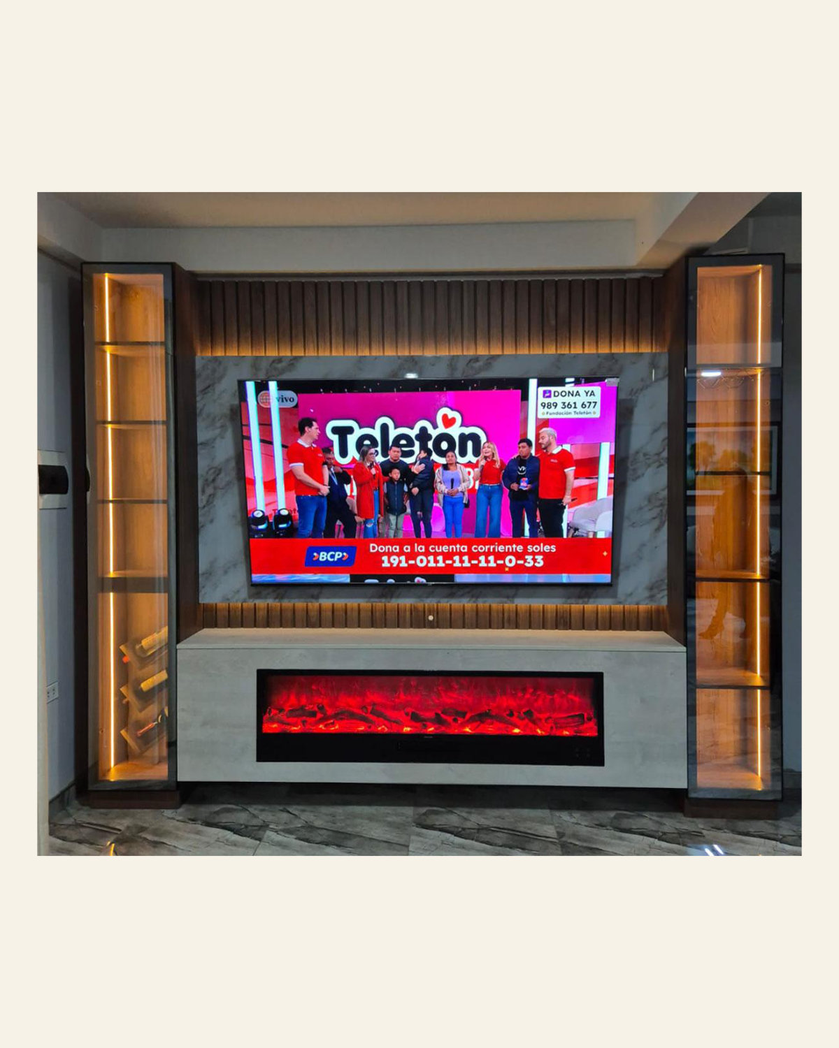 Centro de Entretenimiento TV 75"